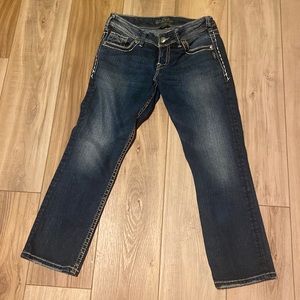Silver SUKI Mid Rise Capri SZ 27